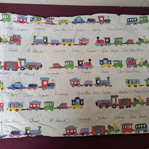 Pottery Barn Kids Choo Choo Train Standard Size Pillowcase